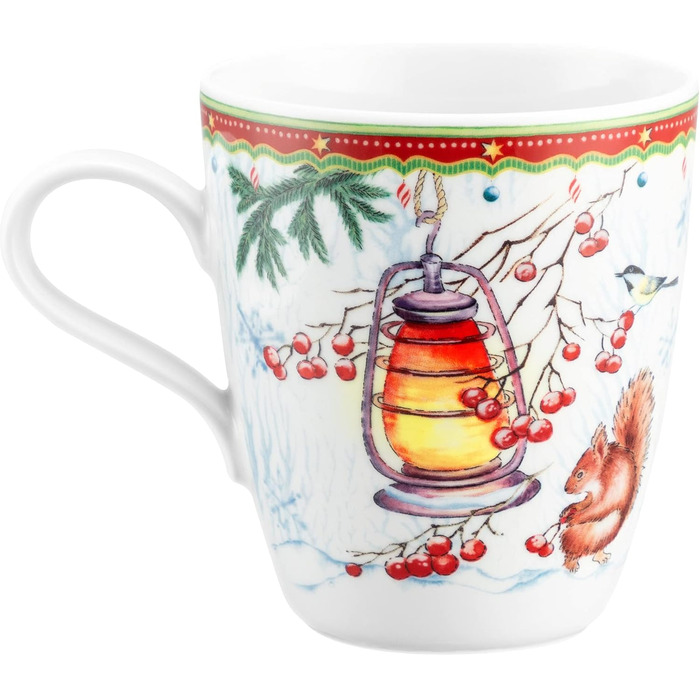 Рождественская кружка с ручкой 400 мл Лесные животные, фарфор Seltmann Weiden