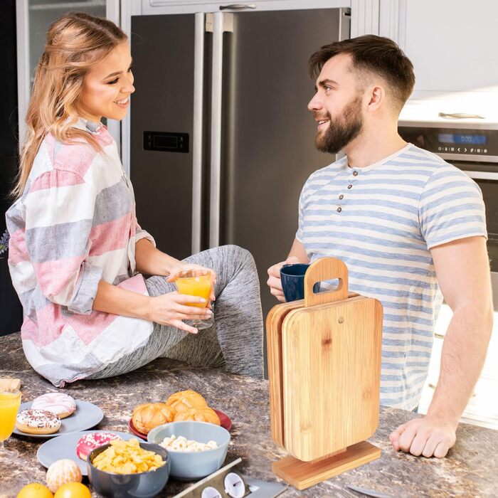 Набір із 6 бамбукових кухонних дощок GOODS+GADGETS