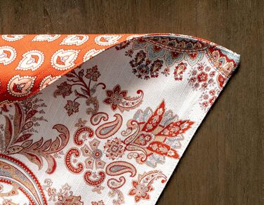 Бавовняні килимки для серветок, набір з 4 шт. , декоративні килимки для серветок, пасхальні килимки, що миються, для свят, вечерь, весни, літа (33 см x 48 см) (22 - Cachemire), 39Hermine 100