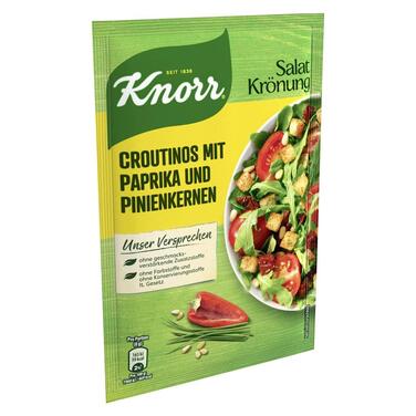 Салатні крутони Knorr з цибулею для смачного салату без додавання підсилювачів смаку 20 шт. 25 г (25 г (1 упаковка))