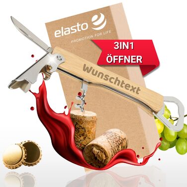 Персоналізований багатофункціональний відкривач 3-в-1 elasto PROMOTION FOR LIFE