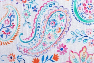 Бавовняні килимки, набір з 4 шт. , декоративні килимки, пасхальні килимки, що миються, для свят, вечерь, весни, літа (33 см x 48 см) (056 - Індійський квітковий візерунок), 39Hermine, 100