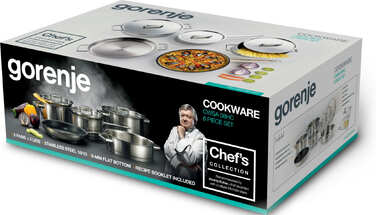 Набір посуду Gorenje CHEF'S COLLECTION, 8 предметів, нержавіюча сталь