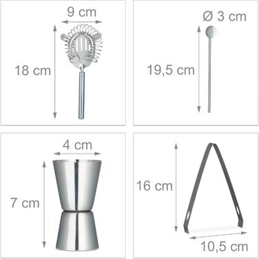 Набор для бара 6-в-1 Relaxdays