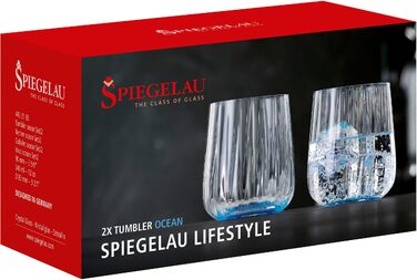 Набір склянок для води, 2 предмети, сині Lifestyle Spiegelau