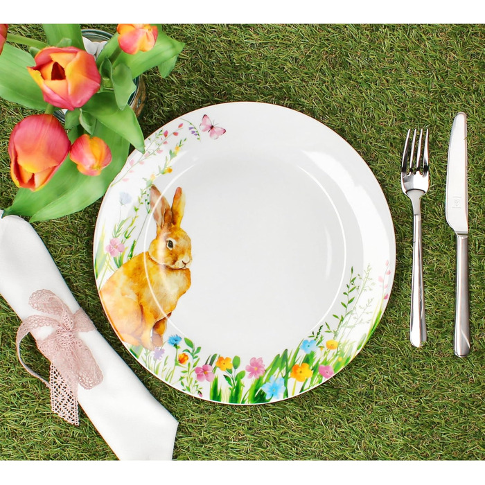 Набір з 6 обідніх тарілок на 6 осіб 27 см MamboCat