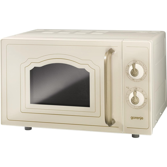 Мікрохвильова піч Gorenje MO20A3WH / 20 л / 800 Вт / AquaClean / AutoMenu / Сенсорне керування / LED-дисплей / Функція розморожування / 5 рівнів потужності / Блокування від дітей / Білий (Класичний, Бежевий)