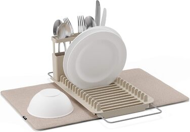 Подставка-сушилка для посуды с ковриком 51 х 57 см цвет лат. Udry Over the Sink Umbra