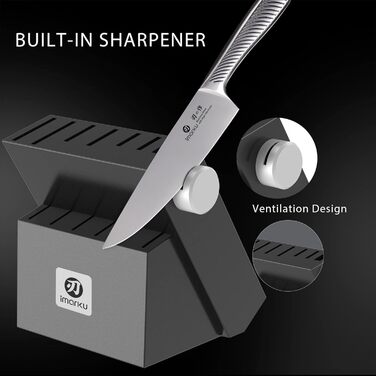 Набір ножів 14 предметів у деревяному блоці imarku