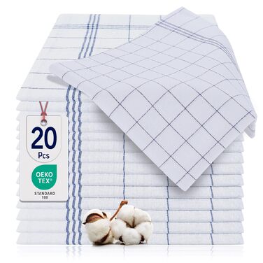 Набір з 20 кухонних рушників 50 x 70 см, синій BARBONS