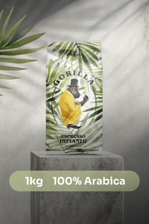 Зернова кава Espresso Impianto Gorilla із шоколадним та фруктовим післясмаком, 1 кг Joerges