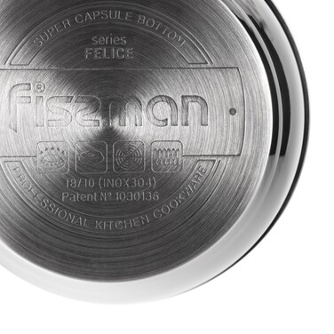 Ковш Fissman FELICE 12x6 см/0,6 л. без крышки нержавеющая сталь (5326)