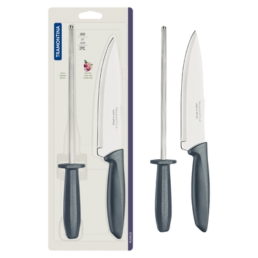Набор ножей Tramontina Plenus grey, 2 предмета (6591625)
