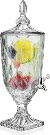 Стеклянный диспенсер для напитков с краном 3 л ZEERSHEE