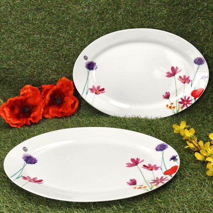 Набор сервировочных овальных тарелок 2 шт MamboCat