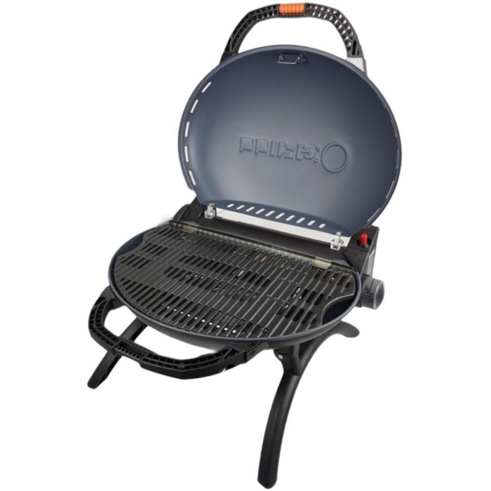 КОМПЛЕКТ Портативний переносний газовий гриль O-GRILL 600T, чорний + шланг в подарунок! Код: 011677