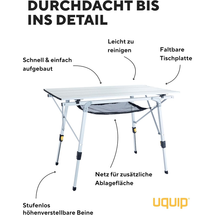 Кемпинговый стол 90 х 52 х см Uquip