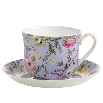 Чашка для чаю з блюдцем Maxwell Williams Winter Bloom KILBURN, фарфор, 17,5 х 17,5 х 9 см, 480 мл
