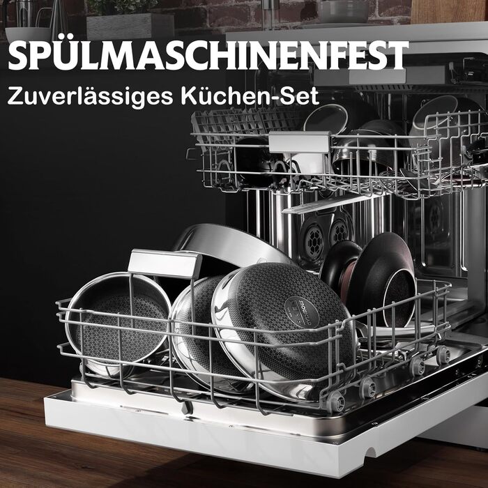 Набор из 3 сковород 20, 24 и 28 см SNOW CLAD