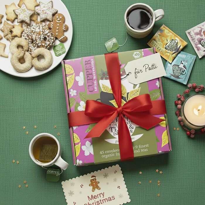 Подарочный набор травяных и фруктовых чаев, 45 пакетиков 9 разных сортов Cupper