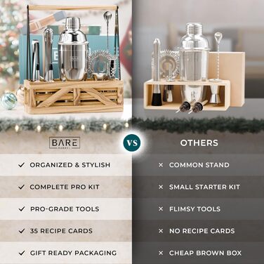 Професійний набір для приготування коктейлів 12 предметів Bare Barrel