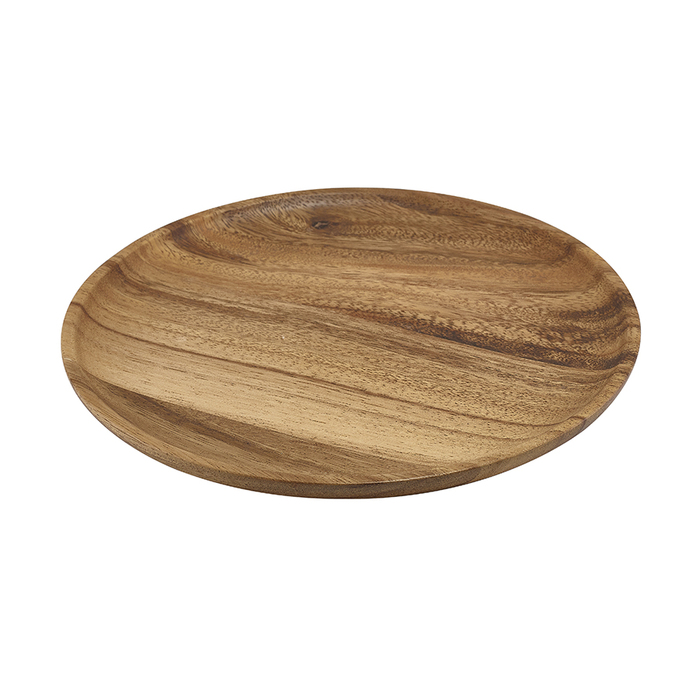 Тарелка деревянная 26 см, Acacia Wood, Genware