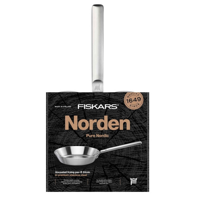 Сковорода Fiskars Norden 24 см без покрытия (1067628)