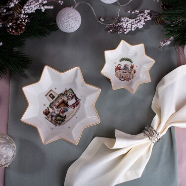 Миска Fissman MIRACLE багатокутна 14 см порцеляна (16021)