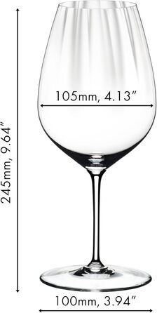 Набір з 2 келихів для червоного вина Каберне/Мерло 834 мл, Performance Riedel