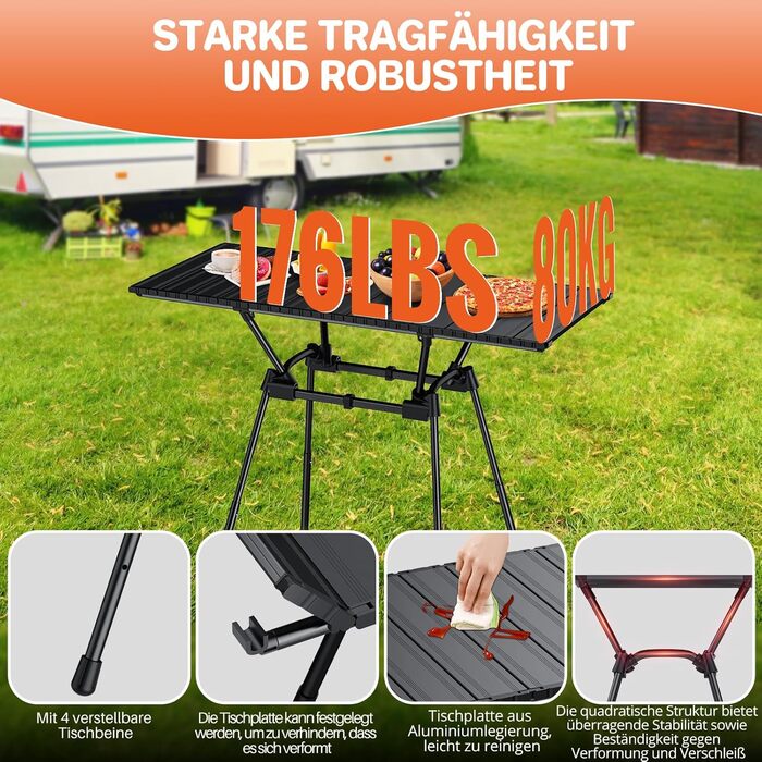 Складной кемпинговый стол 89 x 40 см FUNYKICH