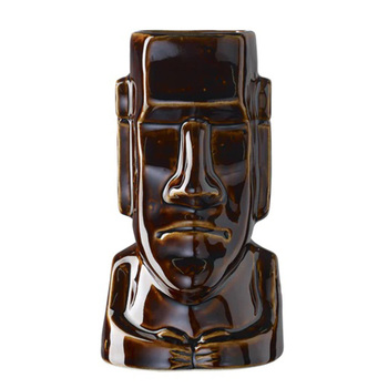 Стакан Тікі 500 мл, коричневий, Moai, Tiki Tropical, Urbanbar (Урбанбар)
