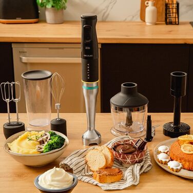 Ручний блендер 1500 Вт Katana 15 TotalDestroy з аксесуарами, набір 6 предметів Cecotec