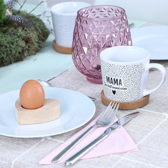 Паперовий дракон. Високоякісна керамічна кружка з корковою підставкою в тон - прикраса столу - журнальний столик - кавова кружка - у повітрі - на Великдень (мама)