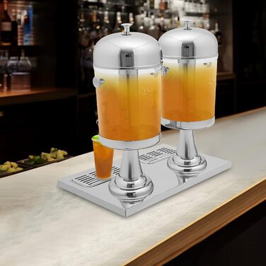 Двоярусний диспенсер для охолоджених напоїв 8 л YOICUATGNA