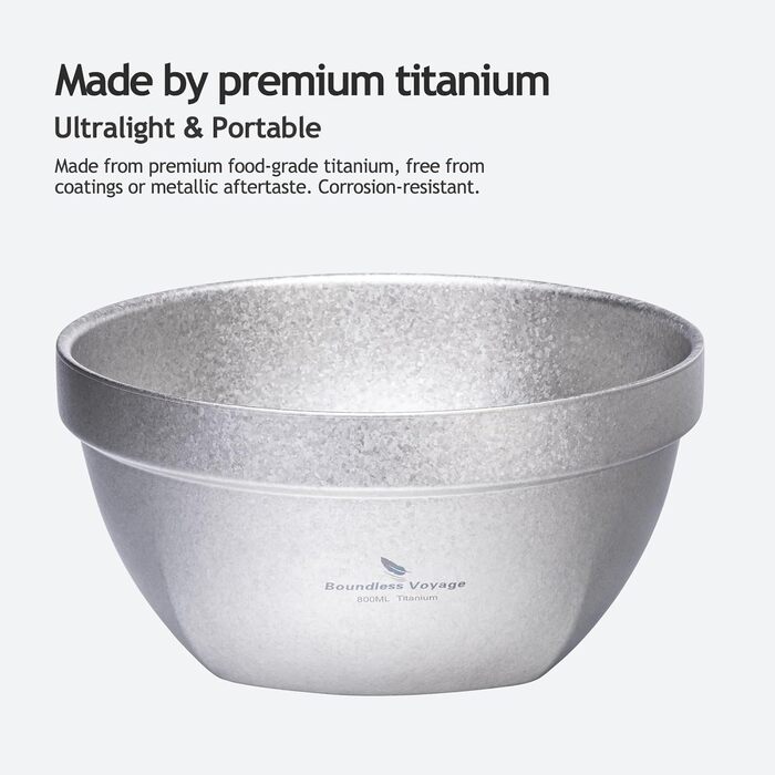 Титановая миска 800 мл Boundless Voyage