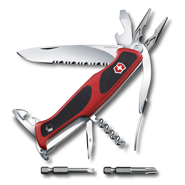 Ніж Victorinox RangerGrip 174 Handyman 130мм/17функ/черв-чорн