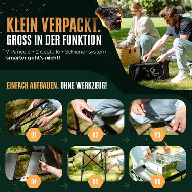 Столик-гриль 2-в-1 для кемпинга GERBERDING