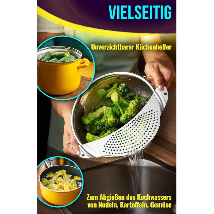 Друшляк для пасти з нержавіючої сталі 4happy