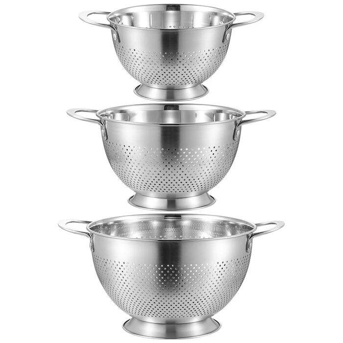 Набор из 3 металлических сит из нержавеющей стали KINGBON