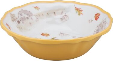 Набір меламінових мисок UP ware, миски у формі квітки для пасти, рису, супу та салату, без BPA, придатні для миття в посудомийній машині, ударостійкі, сині, 17,8 см, 6 предметів (гарбузовий сезон)