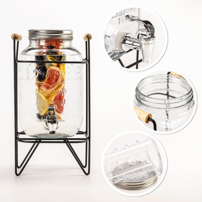 Диспенсер для напоїв з краном 4 л SUPERBUTELKI.PL