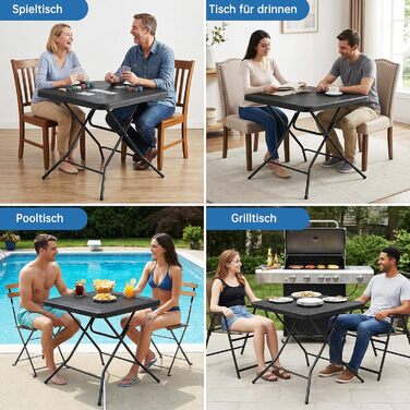 Розкладний стіл 80 x 80 x 74 см LIFERUN