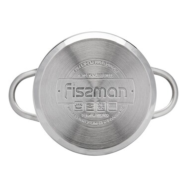Кастрюля со стеклянной крышкой 14 см 1,1л BAMBINO Fissman
