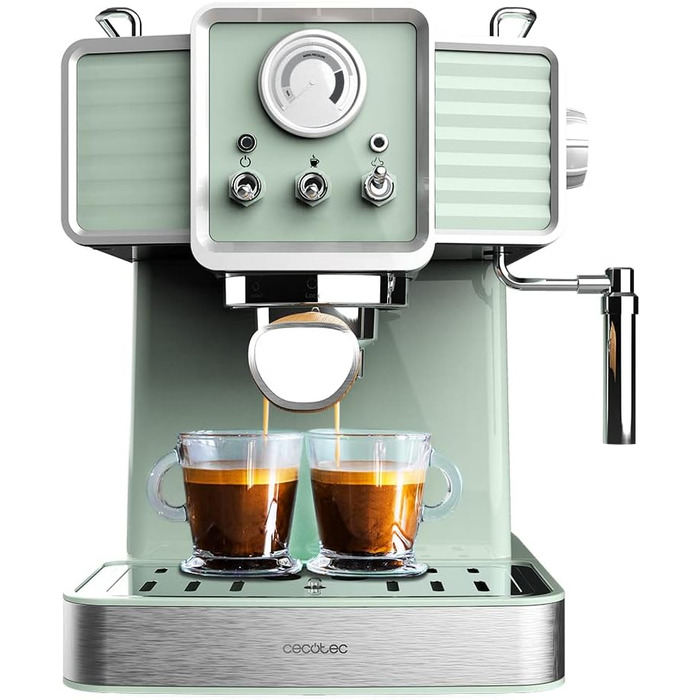 Кофемашина 1350 Вт светло-зеленая Power Espresso 20 Cecotec