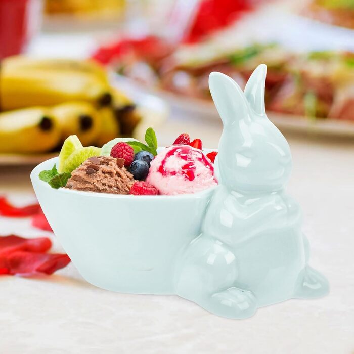 Керамическая миска в форме пасхального зайчика WRITWAA