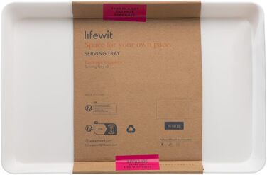 Пластиковий піднос для подачі Lifewit, сервірувальні тарілки для вечірки, багаторазова миска для їжі без бісфенолу А для закусок, їжі, печива, печива, печива, т