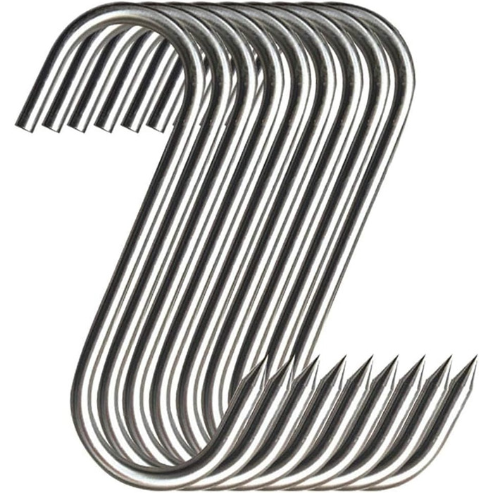 Набор из 20 крючков для мяса 13 см, нержавеющая сталь GYUEE