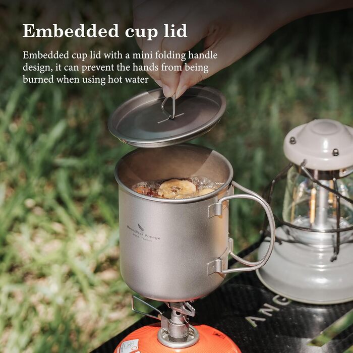 Титановая кружка для кемпинга 420 мл Boundless Voyage