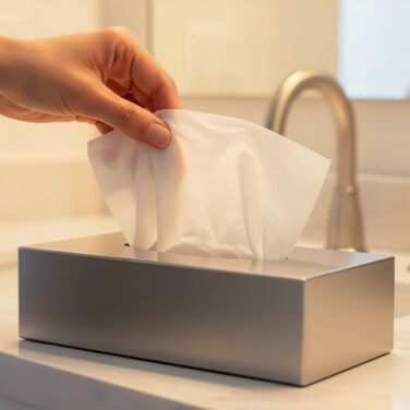 Диспенсер для косметичних серветок, нержавіюча сталь COM-FOUR