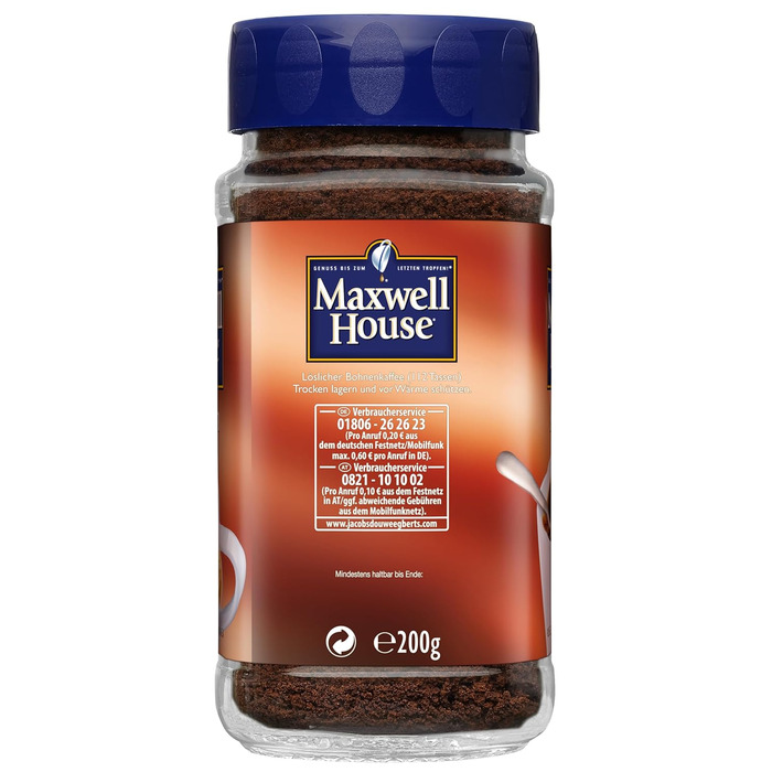 Розчинна кава Classic, банка 200 г на 112 порцій Maxwell House